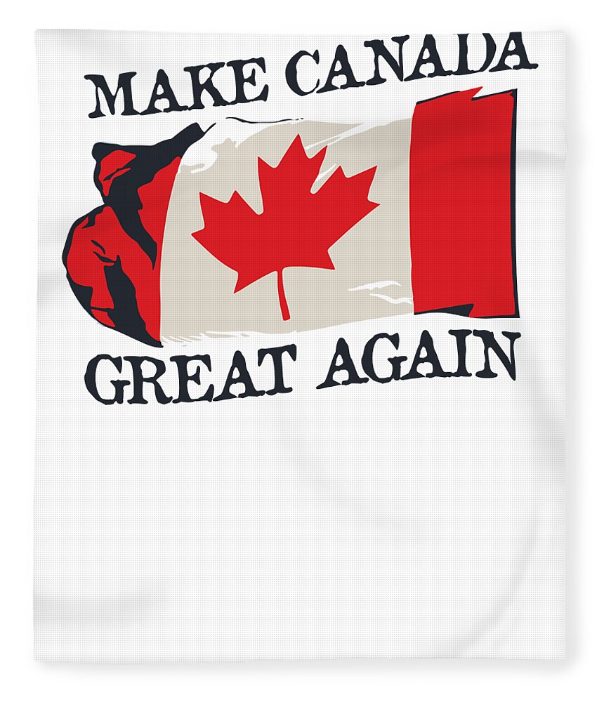north Canadian Flag Fleece Throw Blanket Canada 60 X 50 